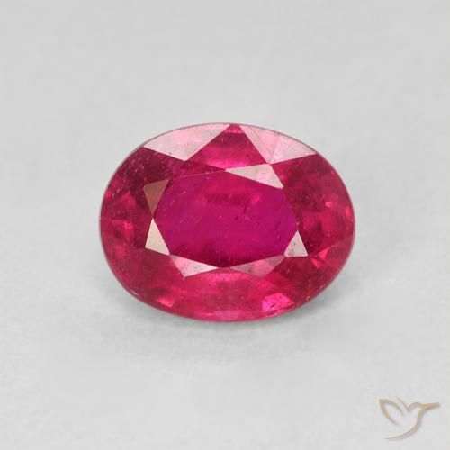 1.71ct 天然 薄いレッド ルビー, 楕円形, VS