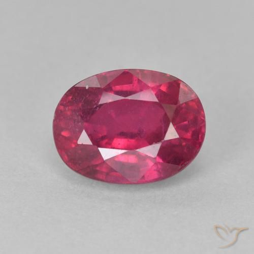 2.26ct 天然 薄いレッド ルビー, 楕円形, VS-SI