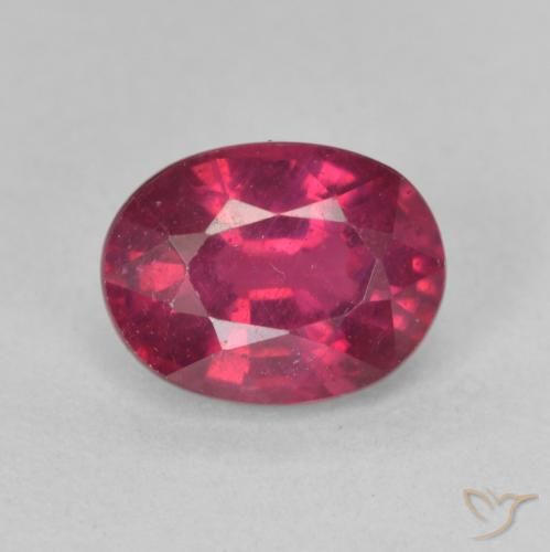 1.98ct 天然 ピンクがかったレッド ルビー, 楕円形, VS