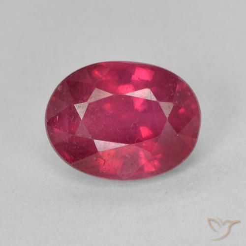 2.03ct 天然 濃い赤みがかったピンク ルビー, 楕円形, VS