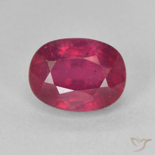 2.39ct 天然 ピンクがかったレッド ルビー, 楕円形, VS