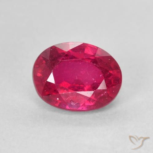 2.07ct 天然 薄いレッド ルビー, 楕円形, VS
