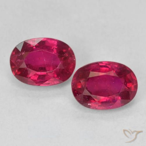 2.49ctw 天然 Medium Dark-Red ルビー, 楕円形, VS