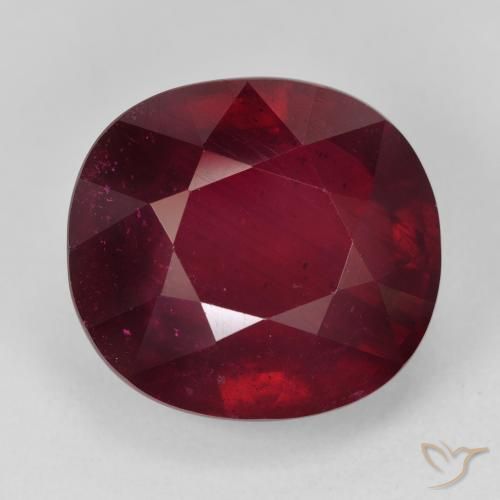 29.74ct 天然 ワインレッド ルビー, 楕円形, VVS-VS