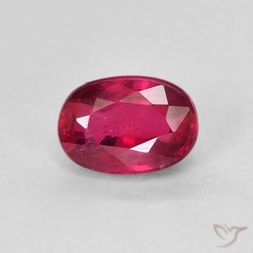 1.52ct 天然 ジャム・レッド ルビー, 楕円形, VS