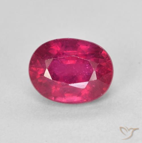 2.38ct 天然 薄いレッド ルビー, 楕円形, VS