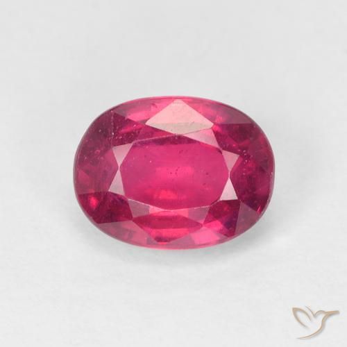 2.04ct 天然 薄いレッド ルビー, 楕円形, VS