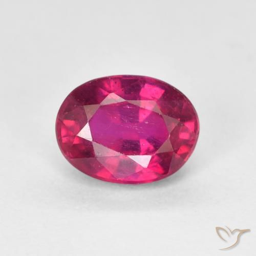 1.92ct 天然 薄いレッド ルビー, 楕円形, VS