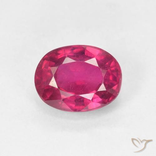1.88ct 天然 薄いレッド ルビー, 楕円形, VS