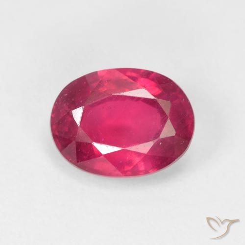 1.94ct 天然 薄いレッド ルビー, 楕円形, VS