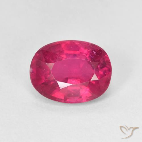 1.86ct 天然 薄いレッド ルビー, 楕円形, VS
