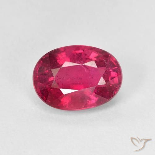 1.94ct 天然 薄いレッド ルビー, 楕円形, VS