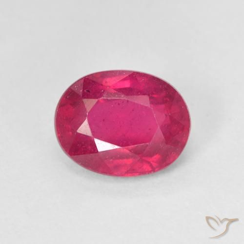 1.80ct 天然 薄いレッド ルビー, 楕円形, VS