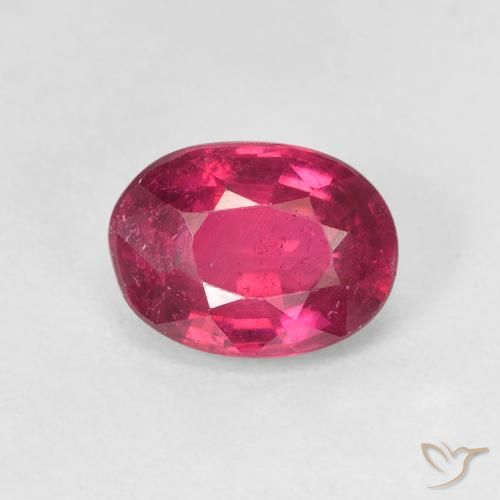 1.85ct 天然 薄いレッド ルビー, 楕円形, VS