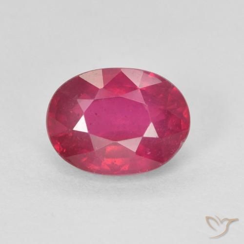 1.84ct 天然 薄いレッド ルビー, 楕円形, VS-SI