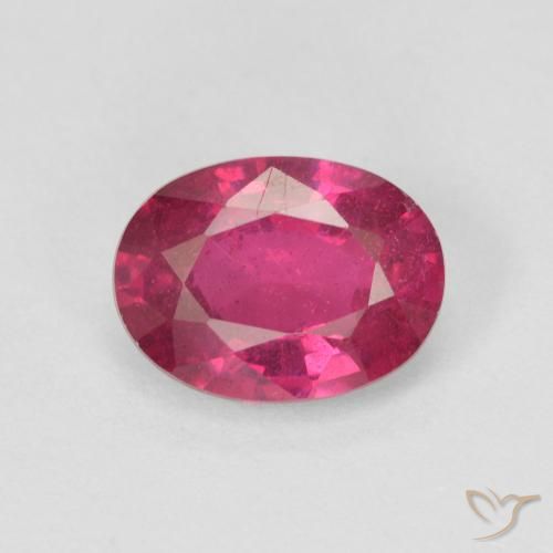 1.65ct 天然 薄いレッド ルビー, 楕円形, VS-SI