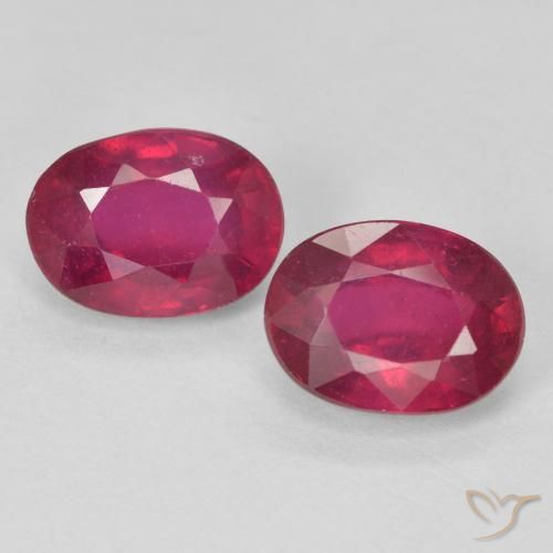 3.53ctw 天然 Medium Dark-Red ルビー, 楕円形, VS