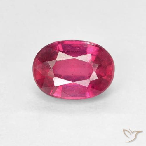 1.46ct 天然 薄いレッド ルビー, 楕円形, VS