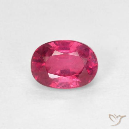 1.09ct 天然 薄いレッド ルビー, 楕円形, VS