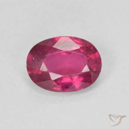 1.09ct 天然 薄いレッド ルビー, 楕円形, VS