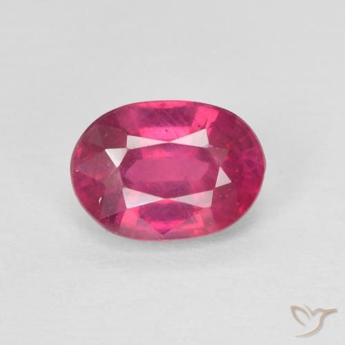 1.21ct 天然 薄いレッド ルビー, 楕円形, VS
