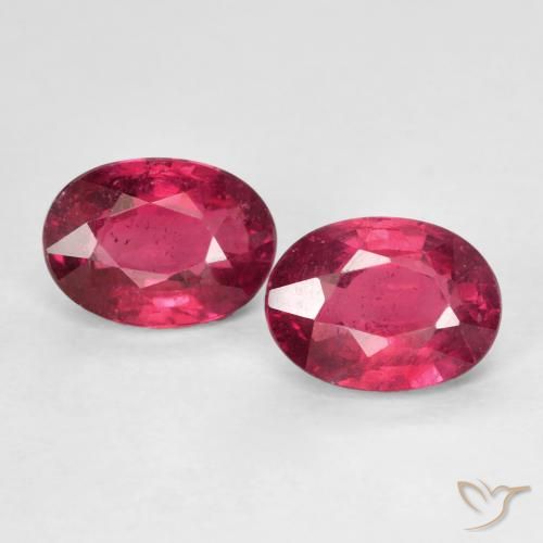2.51ctw 天然 Medium Dark-Red ルビー, 楕円形, VS