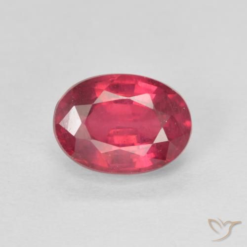1.45ct 天然 赤みがかったピンク ルビー, 楕円形, VS