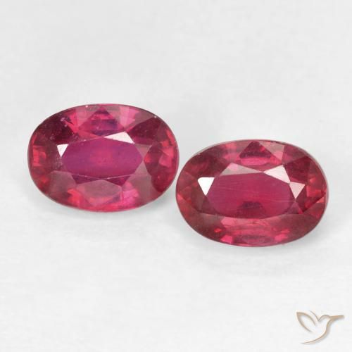 2.56ctw 天然 Medium Dark-Red ルビー, 楕円形, VS