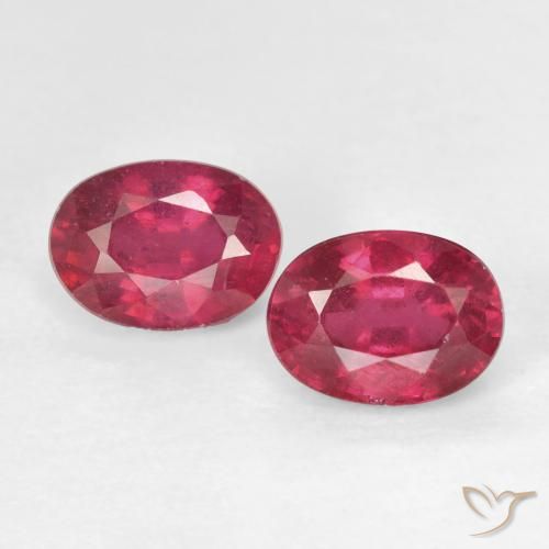 2.57ctw 天然 Medium Dark-Red ルビー, 楕円形, VS