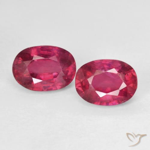 2.51ctw 天然 Medium Dark-Red ルビー, 楕円形, VS