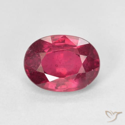 1.96ct 天然 濃い赤みがかったピンク ルビー, 楕円形, VS