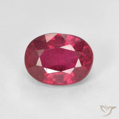 1.76ct 天然 ジャム・レッド ルビー, 楕円形, VS
