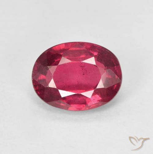 1.68ct 天然 ジャム・レッド ルビー, 楕円形, VS