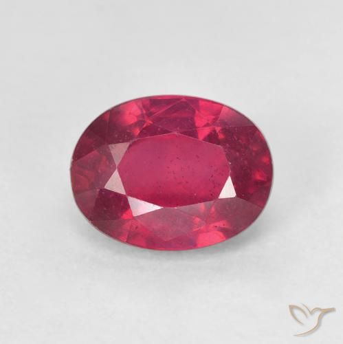 2.05ct 天然 濃い紅 ルビー, 楕円形, VS