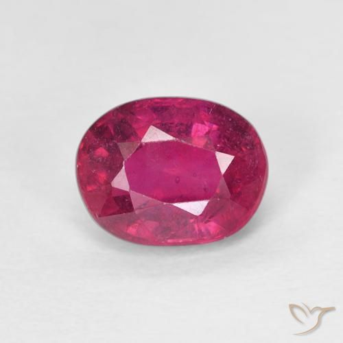 1.88ct 天然 薄いレッド ルビー, 楕円形, VS