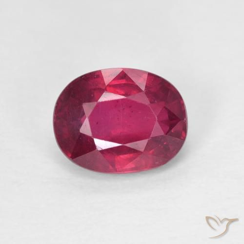 1.78ct 天然 濃い赤みがかったピンク ルビー, 楕円形, VS