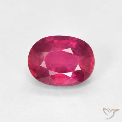 1.14ct 天然 薄いレッド ルビー, 楕円形, VS