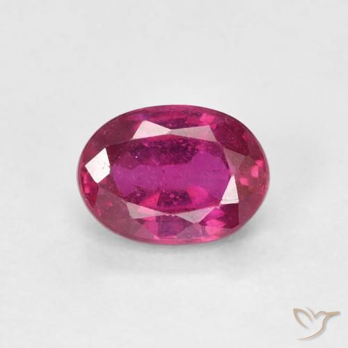 1.20ct 天然 薄いレッド ルビー, 楕円形, VS