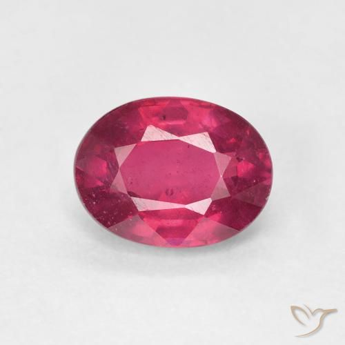 1.88ct 天然 薄いレッド ルビー, 楕円形, VS