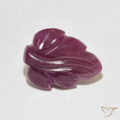 3.28ct 天然 Medium Dark-Purple ルビー, ファンシー, オペーク