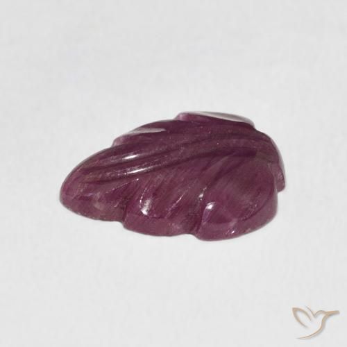 3.28カラットの天然Medium Dark-Purpleルビー、ファンシー、オペーク