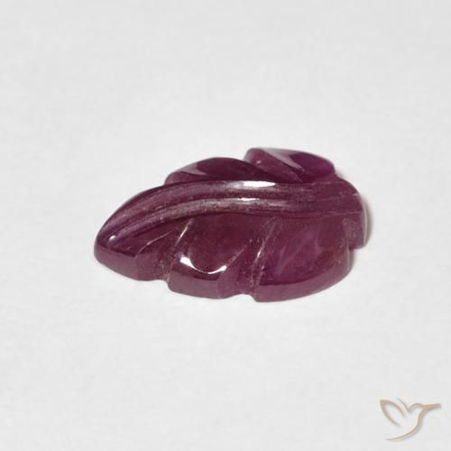 1.89カラットの天然Medium Dark-Purpleルビー、ファンシー、オペーク