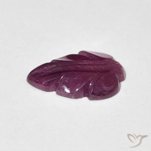 1.86カラットの天然Medium Dark-Purpleルビー、ファンシー、オペーク