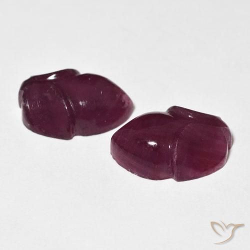 Shop natural 11.57ct Medium Dark-Purple ルビー gems, フラワーカット, from マダガスカル at GemSelect. In stock, global shipping!