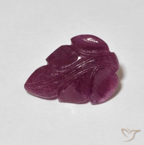 3.21ct 天然 ダークパープル ルビー, ファンシー, オペーク