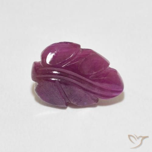 2.77カラットの天然Medium Dark-Purpleルビー、ファンシー、オペーク