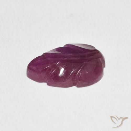 2.77カラットの天然Medium Dark-Purpleルビー、ファンシー、オペーク