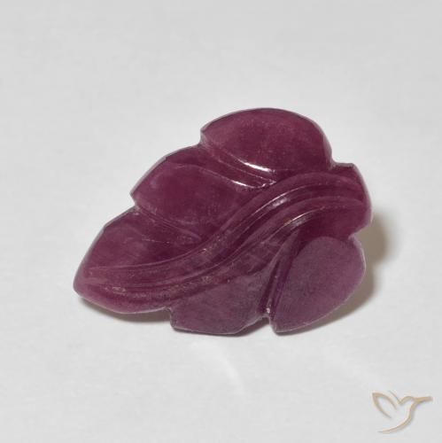 4.64ct 天然 Medium Dark-Purple ルビー, ファンシー, オペーク