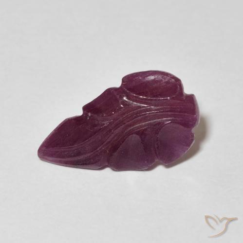 2.40ct 天然 Medium Dark-Purple ルビー, ファンシー, オペーク