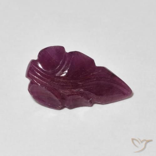 2.40カラットの天然Medium Dark-Purpleルビー、ファンシー、オペーク